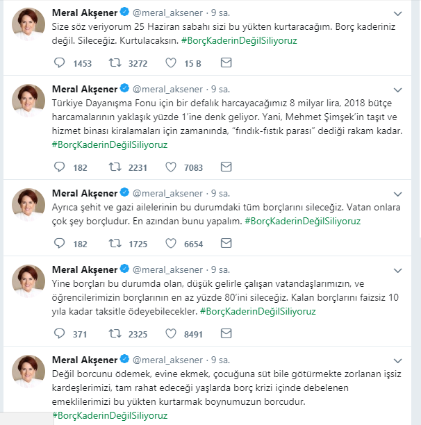 iyi parti nin vatandaşın borçlarını sıfırlaması
