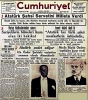 13 haziran 1937 cumhuriyet gazetesi manşeti / #1661620