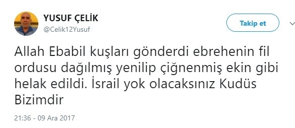 kudüs için ebabil kuşlarını bekleyen müslümanlar