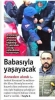 çocuğunu arabasının arkasına bağlayan kadın / #1228245