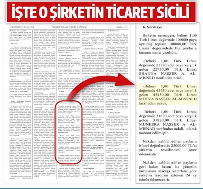 katar emirinin kanal ist güzergahında arsa alması