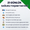 21 günlük sağlıklı yaşam takvimi / #2167154