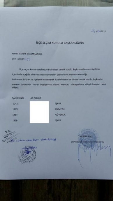 23 haziran seçimleri öncesi ysk skandalı