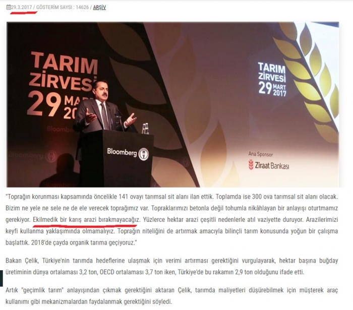 ekilmedik bir karış toprak kalmayacak
