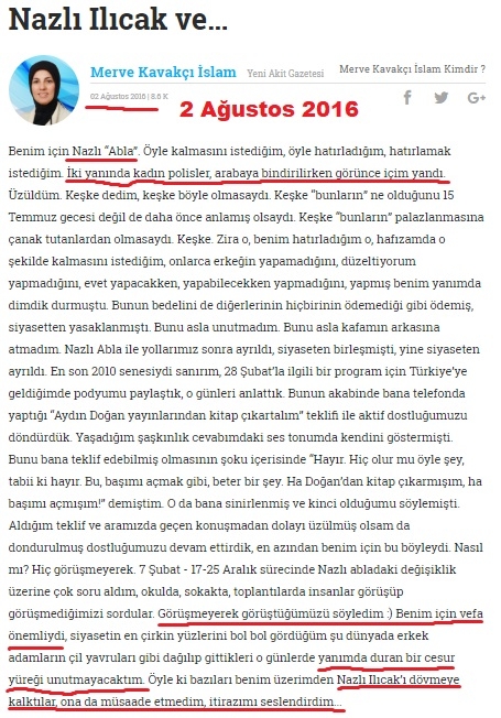 merve kavakçı nın sahte peygamberi övmesi