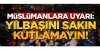 müslümanlara uyarı yılbaşını sakın kutlamayın / #1786697