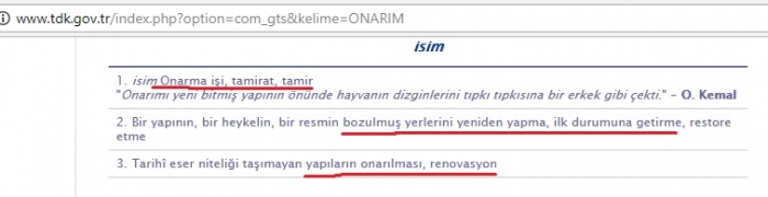 çorum da yapılan ibretlik restorasyon