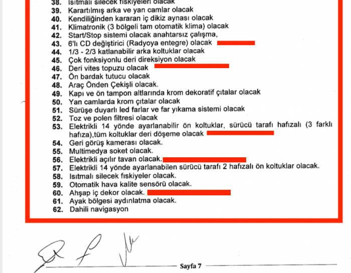 ibb li yöneticinin 62 özellikli lüks araç istemesi