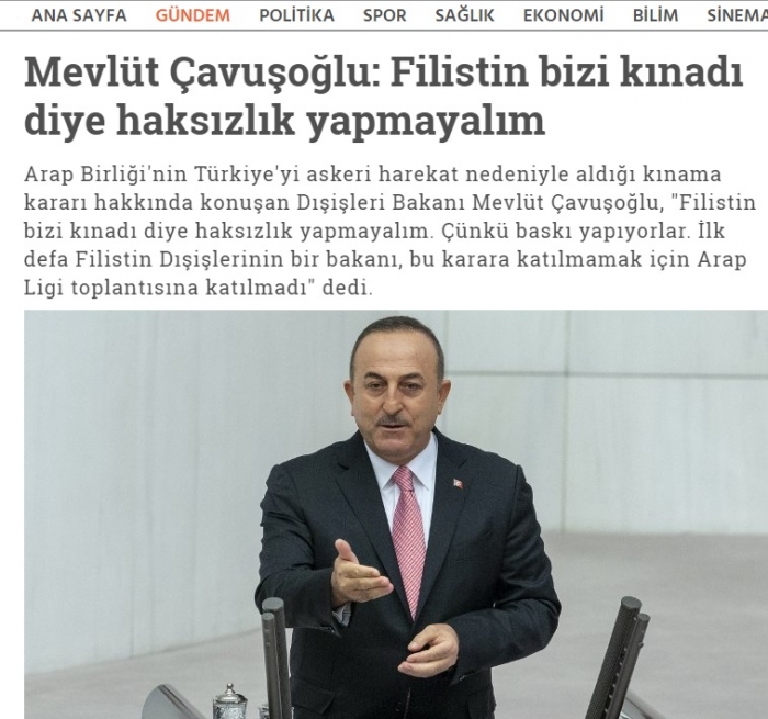 filistin bizi kınadı diye haksızlık yapmayalım