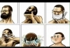 sakalını kesemeyen erkek