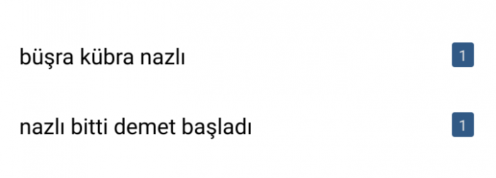 başlıkları alt alta okumak