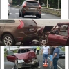 volvo ya arkadan çarpan şahin in hali / #1320354
