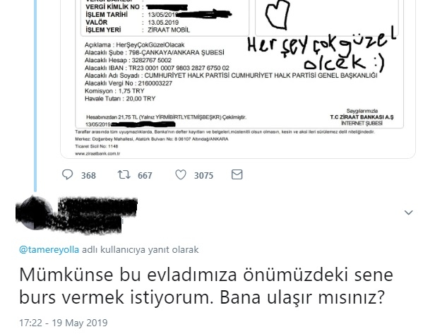 ekrem imamoğlu na bağış yapan şehit çocuğu