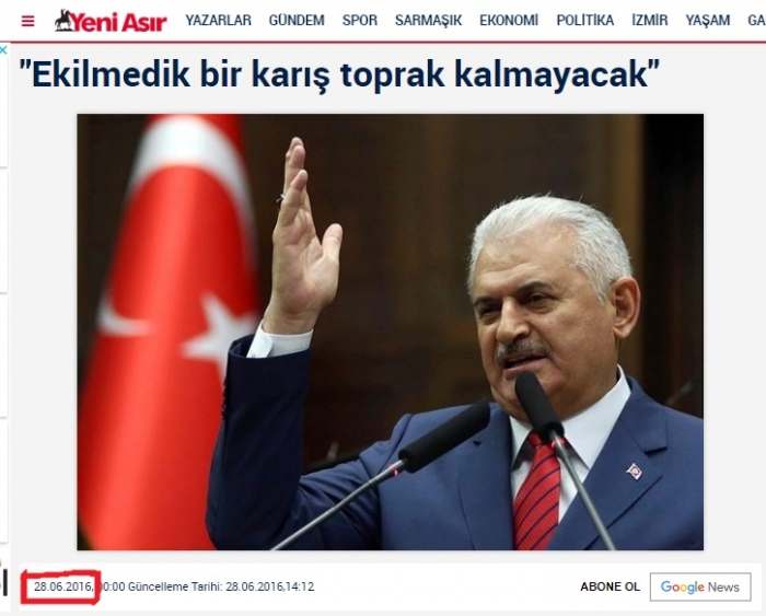 ekilmedik bir karış toprak kalmayacak