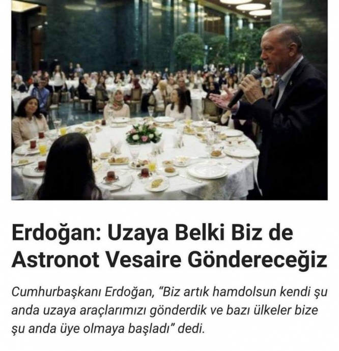 uzaya belki biz de astronot vs göndereceğiz
