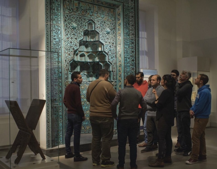 almanya pergamon müzesindeki çini mihrap