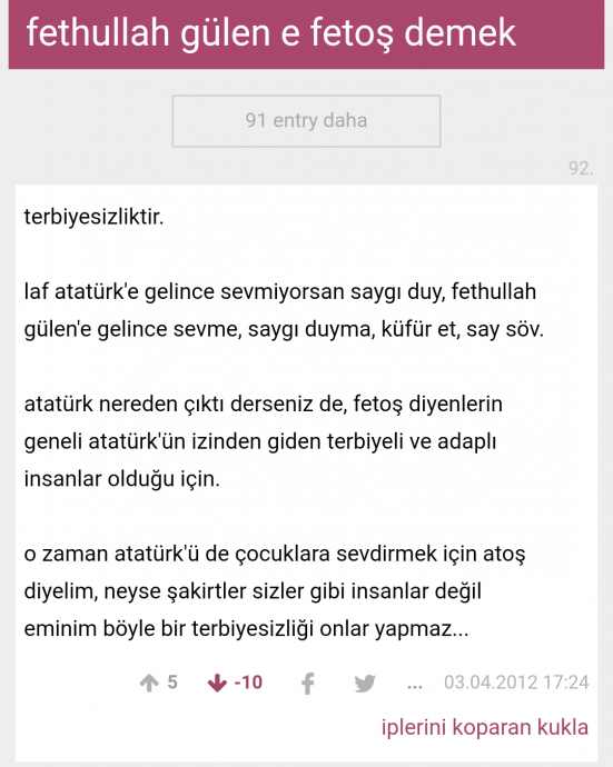 sözlükteki fetöcüler