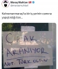 kahramanmaraşta işyerinin camına yapıştırılan ilan / #2321230