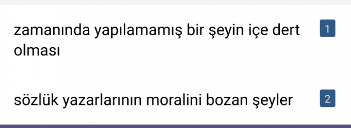 zamanında yapılamamış bir şeyin içe dert olması