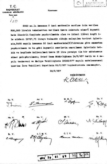 atatürk ün tamir ettirdiği camiler