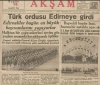 türk askerinin edirneye ağustos 1938 de girmesi