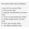 ne kadar güzel bir kadınsınız testi / #1540136