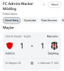 13 temmuz 2025 admira wacker beşiktaş maçı