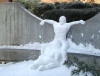 sözlük yazarlarının yaptığı kardan heykeller