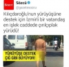 izmirli adam adalet yürüyüşüne çıplak destek verdi