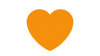 turuncu kalp emojisi