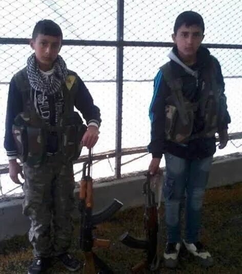 ypg nin kız ve erkek çocukları cepheye sürmesi