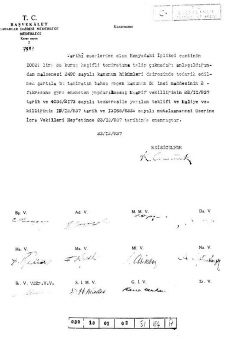 atatürk ün tamir ettirdiği camiler