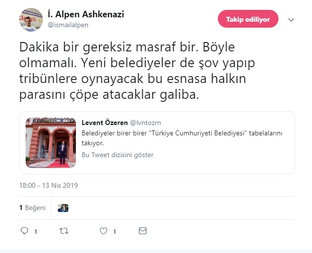 zall ın tc tabelalarından rahatsızlık duyması