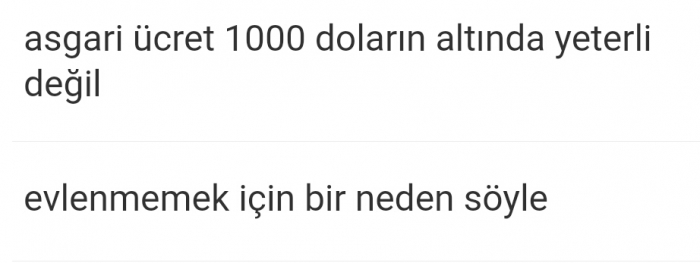 başlıkları alt alta okumak