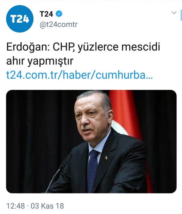 chp yüzlerce mescidi ahır yapmıştır