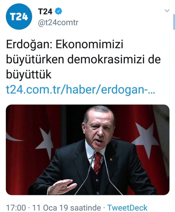 ekonomimizi büyütürken demokrasimizi de büyüttük