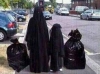 otobüs koltuklarını burkalı kadınlar sanmak