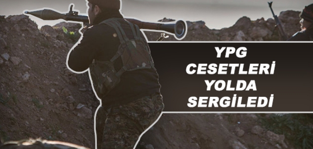 YPG Cesetleri Yolda Sergiledi
