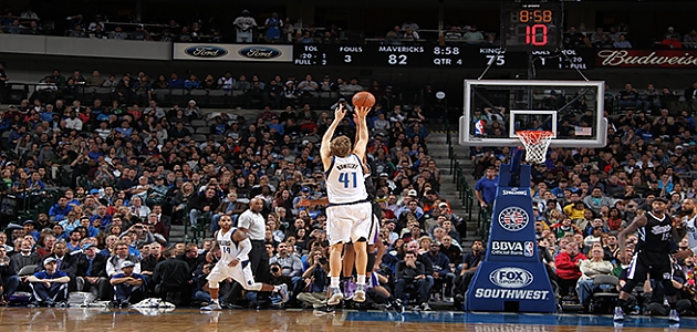 
 Dirk Nowitzki tüm zamanların en çok sayı atan uluslararası NBA oyuncusu oldu    
  